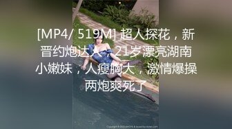 [MP4/ 519M] 超人探花，新晋约炮达人，21岁漂亮湖南小嫩妹，人瘦胸大，激情爆操两炮爽死了