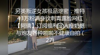 另类叛逆女孩极品泄密，推特43万粉满身纹刺青露脸网红【阿璃】订阅福利，人瘦奶挺与炮友各种啪啪不健康自拍 (27)