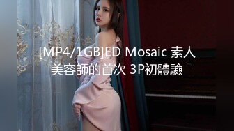 [MP4/1GB]ED Mosaic 素人美容師的首次 3P初體驗